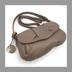 DAKS ダックス ショルダーバッグ 2WAY 本革 レザー グレージュ