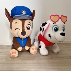 パウパトロール ぬいぐるみ チェイス マーシャル 2体セット