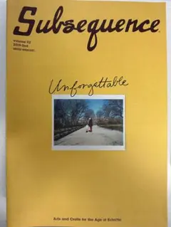 Subsequence Magazine サブシークエンス マガジン SUBSEQUENCE MAGAZINE VOL.6-サブシークエンスマガジン-visvim