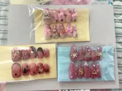 ネイルチップ 赤