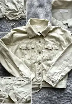 フォロー割引きします♪C.O.L.Z.A ライトグレー デニムジャケット S