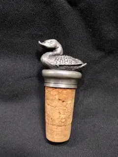 アヒル　コルク栓　金属製　1960年代