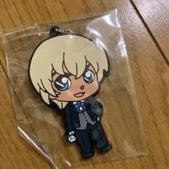 【未使用】コナン　バーボンラバーストラップ 安室透