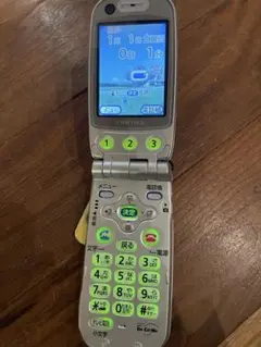FOMAガラケー F881iES シルバー 折りたたみ携帯電話
