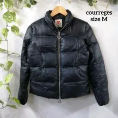 countages カレッジス ダウンジャケット (M)ネイビー ジップアップ
