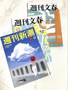 超オトク❣️週刊文春 8月27日号 9月3日号 週刊新潮 9月3日号 3冊セット