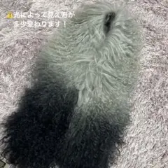 襟巻き ティペット スヌード グラデーション レオパード裏地 ショール