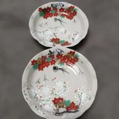 未使用 波佐見焼 陶房青 つぐみ 鳥 プレートセット 皿 テーブル
