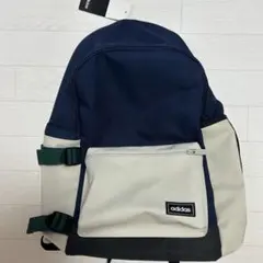 adidas ネイビー アイボリーリュック　値下げ