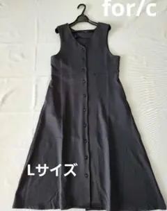 for/c フォーシー　レディース　ジャンパースカート　3WAY 　ブラック/黒