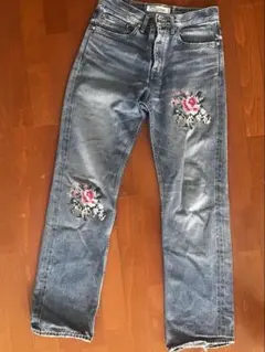 Dairiku Flower Cross Embroidery Denim 29のサムネイル