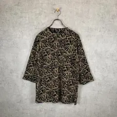 【美品】jk Design ブラウス 七分 ハイネック 肩パッド XL ベージュ