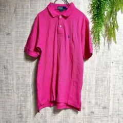 a472 【Polo by Ralph Lauren】ポロシャツ　ビビット　L