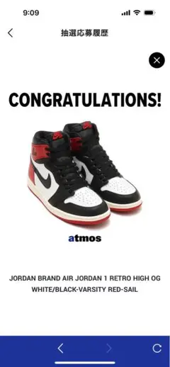 Nike Air Jordan 1 High OG つま黒28.0cm 新品