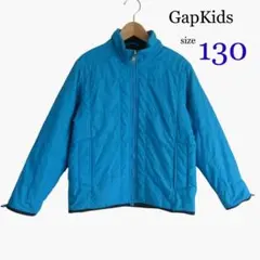 GapKids サイズ130 キッズ ナイロンジャケット 青 裏フリース 防寒