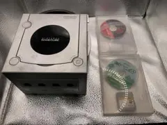 【訳あり/動作未確認】ゲームキューブ本体　シルバー　ソフト2本　メモリーカード