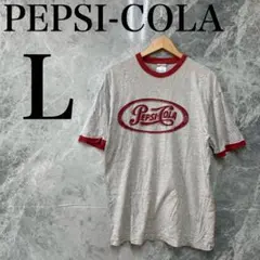 PEPSI-COLA メンズ L グレー 赤 ロゴT ビッグTシャツのサムネイル