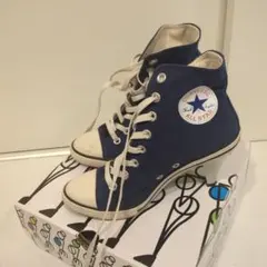 CONVERSE ALL STAR ネイビー ハイカットヒールスニーカー