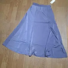 タグ付半額以下サテンフレアスカートearth music&ecology/sax