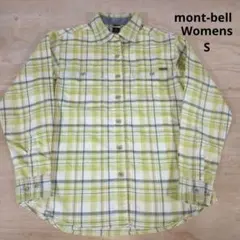 montbellモンベル WIC.ライト チェック柄アウトドアシャツ S
