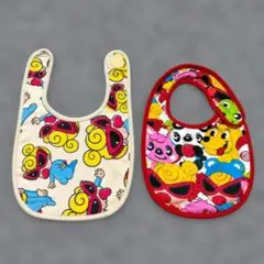 « 美品 »ヒステリックミニ 総柄 スタイ よだれかけ リバーシブル 2点セット