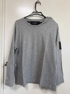 HYDROGEN グレー 長袖 Tシャツ ボタン付き　ロンＴのサムネイル