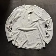 00s old uniqlo サーマル ヘンリーネック archive y2k - メルカリ