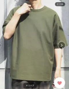 B:MING by BEAMS/サカリバドロップショルダーT シャツ Mオリーブのサムネイル