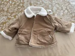 新品＊コムサイズム リバーシブル ボア ベビーコート 80cm