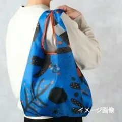 【非売品】KALDI カルディ エコバッグ いきものがたりブルー
