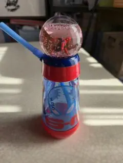 スパイダーマン ストロー付き水筒 スノードーム風のサムネイル