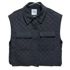 ZARA キルティングダウンベスト