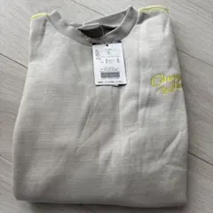 薄手　裏起毛　トレーナー　グレー系　ワンポイント　1299→1099