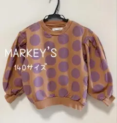 MARKEY'S ドット柄トレーナー 140サイズ