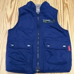 【美品】MOUJONJON リバーシブル中綿ベスト 90cm