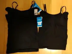 【新品タグ付】ユニクロ エアリズム アセトリブラキャミソール 黒 L ３枚セット