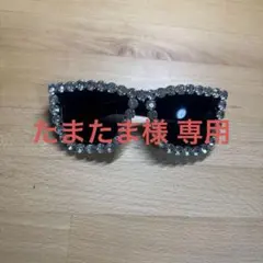 SHEIN サングラス クリスタル装飾付きブラックレンズのサムネイル
