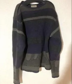 OLD ISSEY MIYAKE 特殊柄 ボーダー柄 ニット セーターのサムネイル