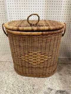 送料無料 皮つきラタン脚付バスケット 籐 ラタンバスケット 新品（1212） 新品 皮つきラタン脚付バスケット 籐 ラタンバスケット（1212） - メルカリ