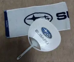 【新品未使用品】SUBARU　2025都市対抗野球　マフラータオル　うちわセット