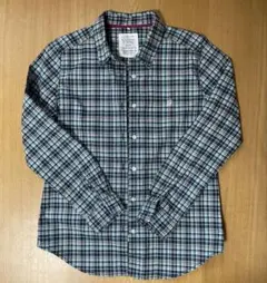 ikka チェック柄 長袖シャツ　M