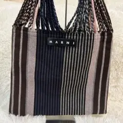 極美品✨MARNI マルニ ハンモックバッグ ストライプ フリンジ トートのサムネイル