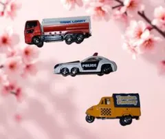 トミカ　タンクローリー＆パトカー＆トミカファクトリー ３台セット
