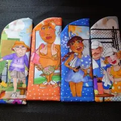 ロ゙ラライハリス　メガネ入れ　④柄セット　まとめ売り