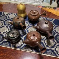 は*ま様 急須セット 5個、茶入れ伝統的デザイン