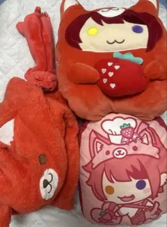 ⓜ*ⓤ様 すとぷり 莉犬くん ぬいぐるみ クッション あにまるマフラー ペンケー
