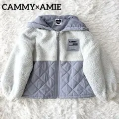 キャミーアミー ボア ブルゾン アウターパープル 120