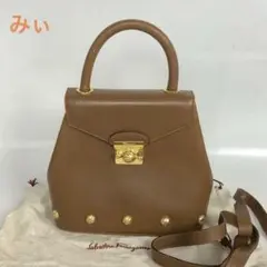 Salvatore Ferragamo フェラガモ レザー 2way ハンド