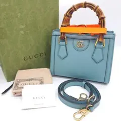 GUCCI グッチ ダイアナ ミニ バンブー ハンドバッグ 2way GG