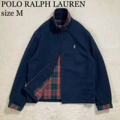 美品 ポロラルフローレン ドリズラージャケット ポニーロゴ コットン ネイビー